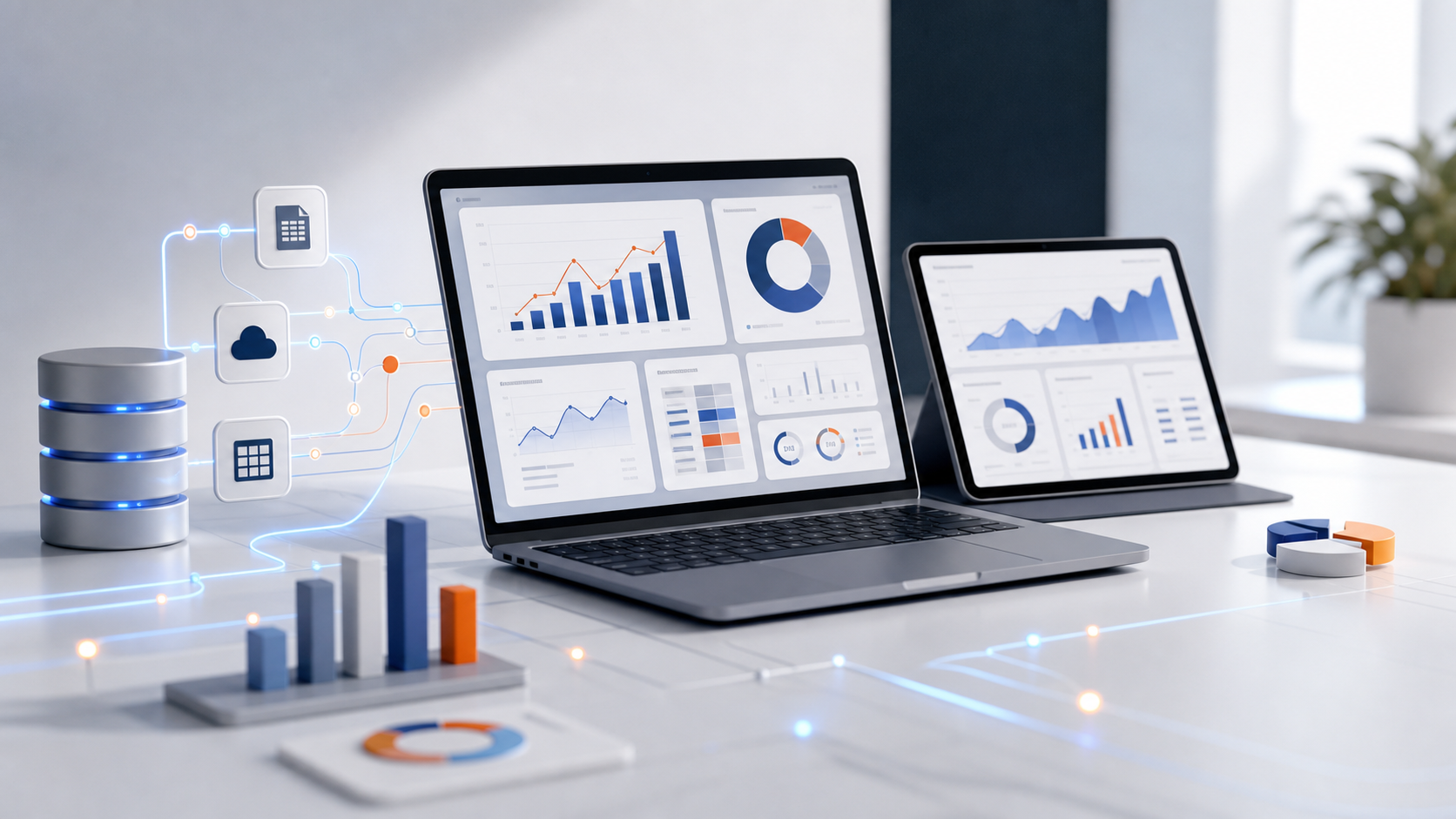 Dashboards and organized data for management